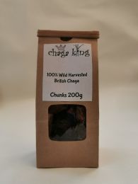 Wild Chaga King Chunks 200g (100% British Wild Chaga Chunks)