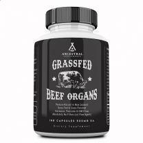 Ancestral Supplements - Grass Fed Desiccated Beef Organs (Liver, Heart, Kidney, Pancreas, Spleen) 180caps 500mg
