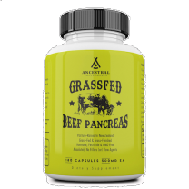 Ancestral Supplements - Grass Fed Desiccated Beef Pancreas 180caps 500mg