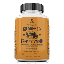 Ancestral Supplements - Grass Fed Natural Desiccated Thyroid 180caps 500mg