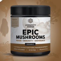 Longevity Power Epic Mushrooms 150g (60 servings)