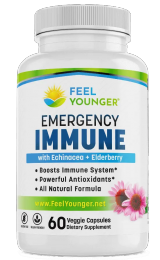 Feel Younger - Emergency Immune Support (Echinacea + Elderberry) 60caps