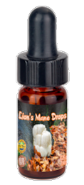 Dragon Herbs Lion's Mane Mini Drops 0.25 fl. oz. (7.5 ml)