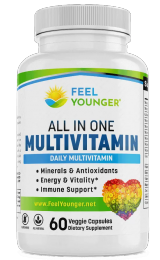 Feel Younger - All in One Multivitamin + Mineral Formula 60caps