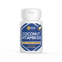 Vitamin D3 5,000 IU with Organic Coconut Oil - 30 ct.(Natural Stacks)