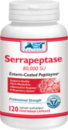 AST Enzymes Peptizyme-SP 120 caps (Now called Serrapeptase)