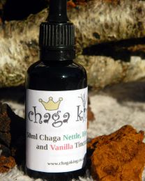 Wild Chaga King  - Double Extract Wild Chaga Nettle Horsetail & Vanilla Tincture 50ml